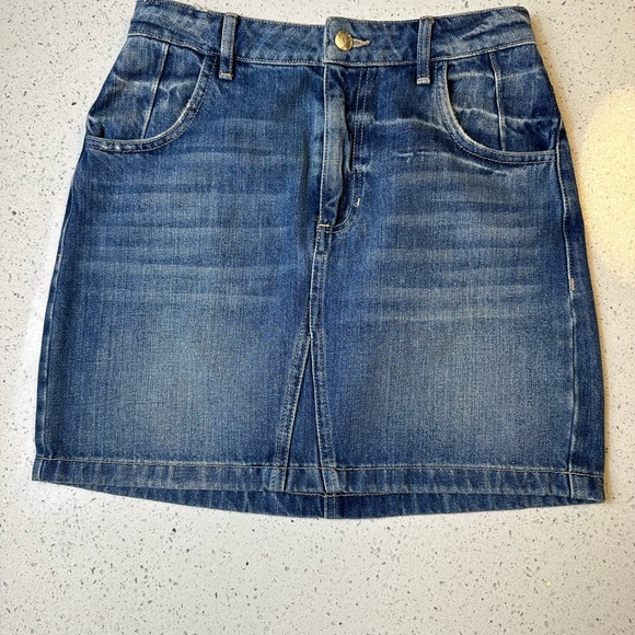 Guess Dresses & Skirts - Vintage Guess Distressed Denim Mini Skirt! NWOT